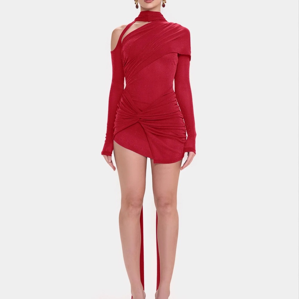 Elegant Red Women's Dress